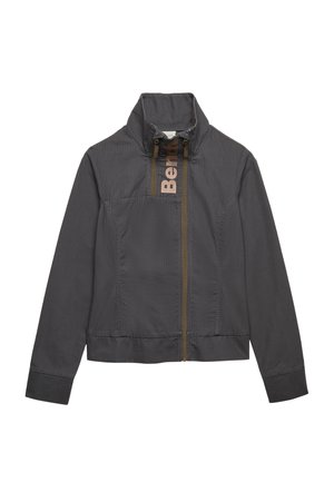 Bench, BENCH X SUPERDRY &AMP; CO BENCH DOUBLE ZIP FUNNEL RIPSTOP JACKET - Overgangsjakke - charcoal  dune