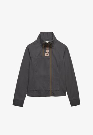 Bench, BENCH X SUPERDRY & CO BENCH DOUBLE ZIP FUNNEL RIPSTOP JACKET - Giacca da mezza stagione - charcoal dune