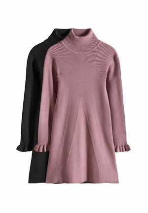 2 PACK - Jumper dress - black pink