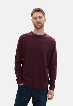 TOM TAILOR Jumper - dunkelrot