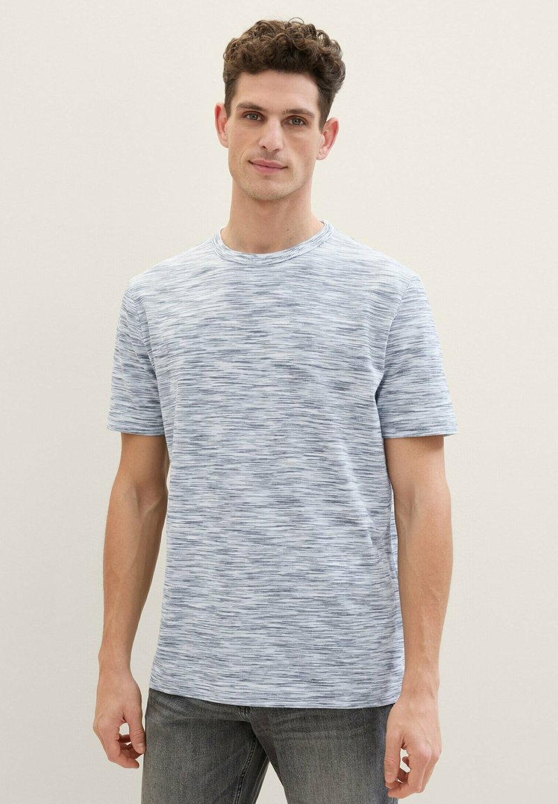 TOM TAILOR Uomo - Pacco Da 3 Magliette In Cotone Sostenibile Con Stampa Sul Petto - 5
