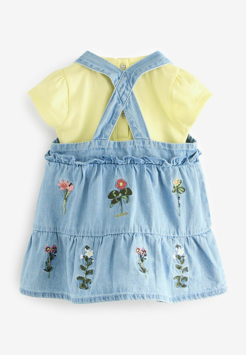 sachin and babi light blue dress Harper Embroidered Denim Dress – forevermore boutique