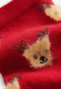 Next RICH CHRISTMAS  5 PACK  - REGULAR FIT - Ponožky - red cream bear