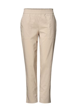 Street One, SLIM LEG CHINO MIT ELASTIKBUND - Housut - cobble stone