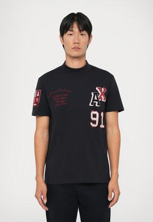 Nyomott mintás póló - deep navy