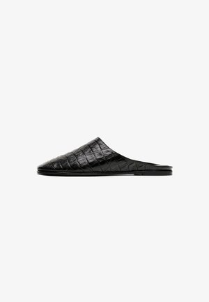 Massimo Dutti, Pantolette flach - dark brown