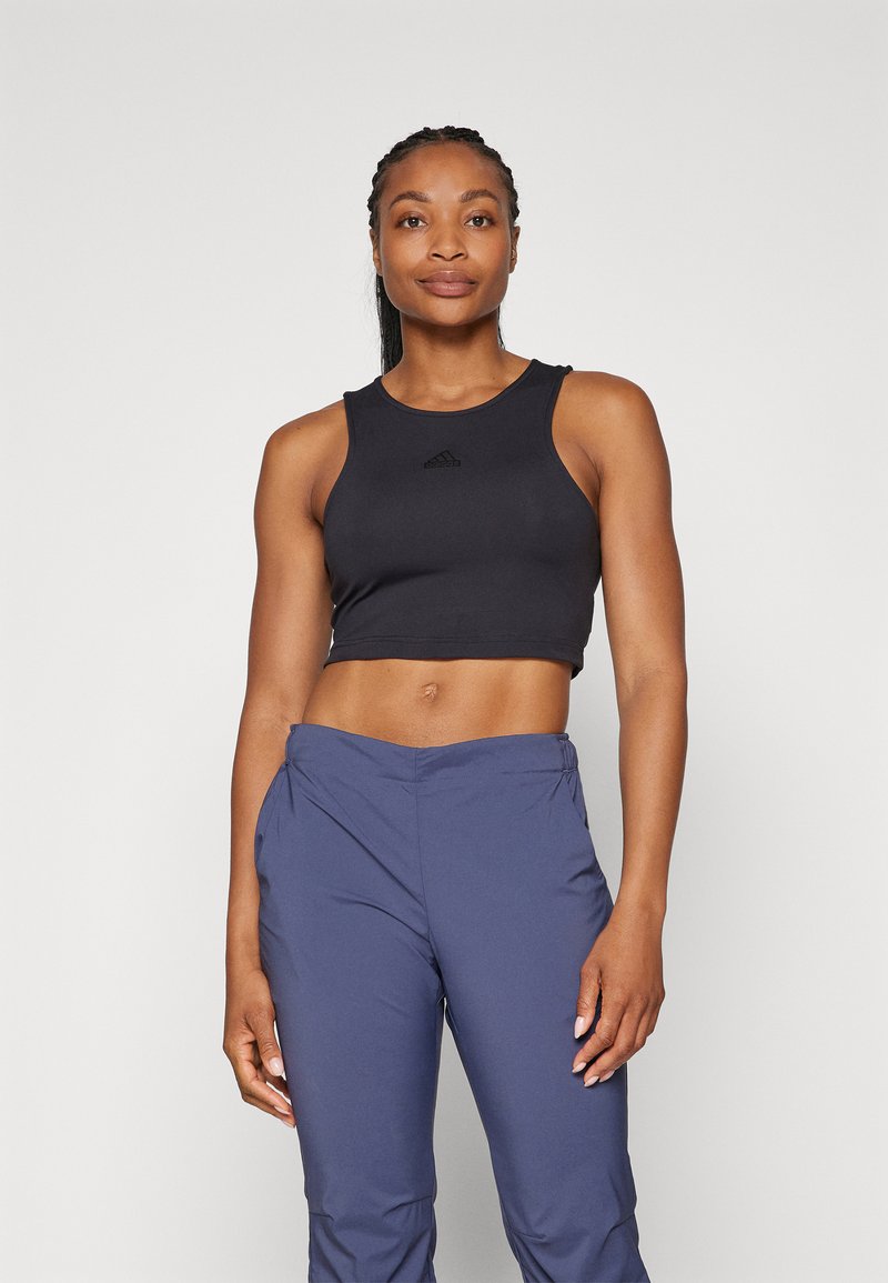 adidas Sportswear CROP TANK - Top - black