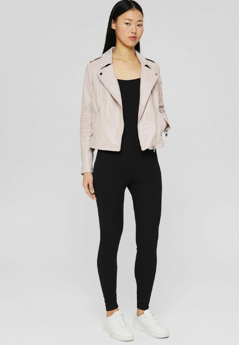 Damen Leichte Jacken | edc by Esprit Kunstlederjacke dusty nude/grau - VJ07726 Damen Leichte Jacken | edc by Esprit Kunstlederjacke dusty nude/grau - VJ07726