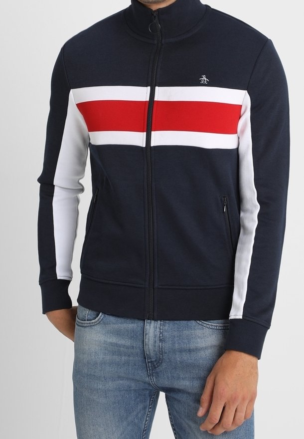 Veste Homme Penguin By Munsingwear – 2XL – Bleu Marine/gris – Très Bon état