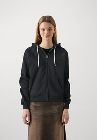 GAP NEW HOODIE - Mikina na zip - true black