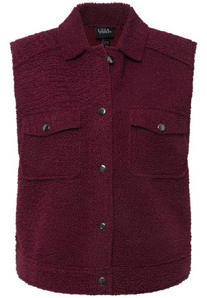 Ulla Popken Weste - dark red