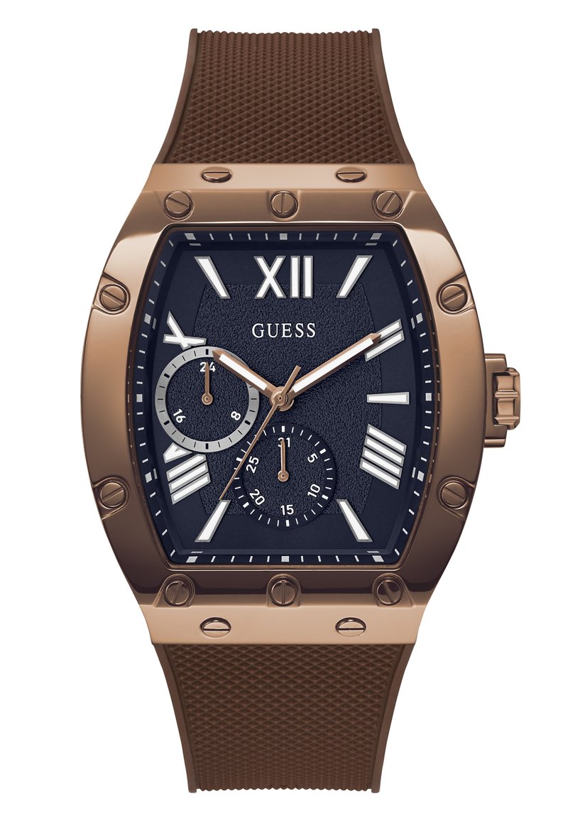 Guess Herrenuhr Braunes Zifferblatt Guess FALCON Chronograph Brown