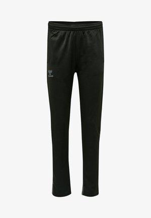 Hummel HMLONGRID POLY WO - Trainingsbroek - jet black forged iron