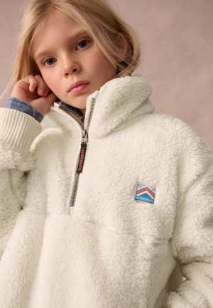 Superdry & Co, 1/4 ZIP - Fleece trui - white