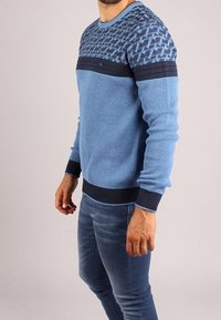 Gabbiano Stickad tröja - mottled blue