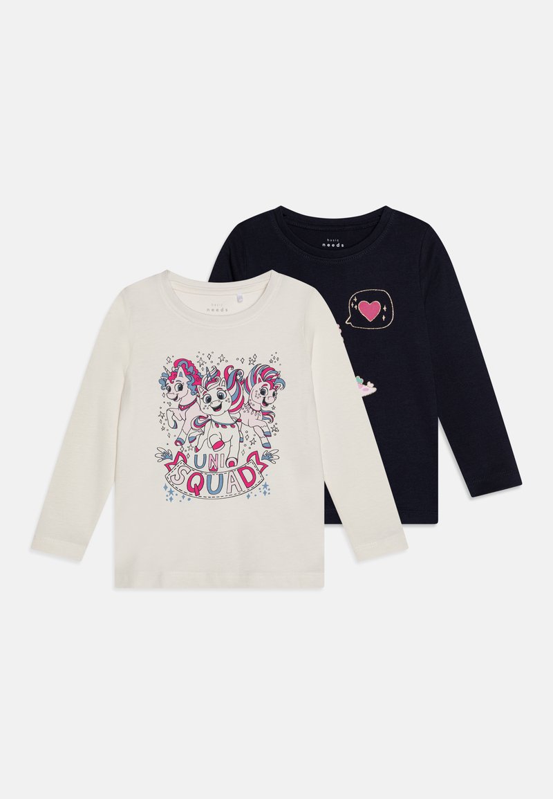 Name it NMFVEEN 2 PACK - Majica z dolgimi rokavi - jet stream/dark sapphire