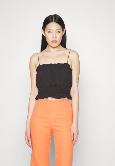 DESIGNERS REMIX VALERIE CROP - Μπλούζα - black