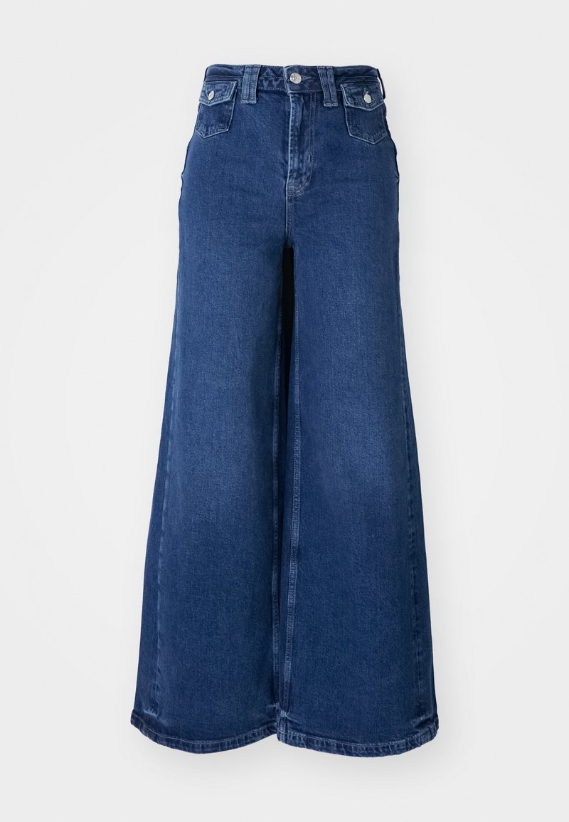 Free People Flared Jeans donkerblauw denim