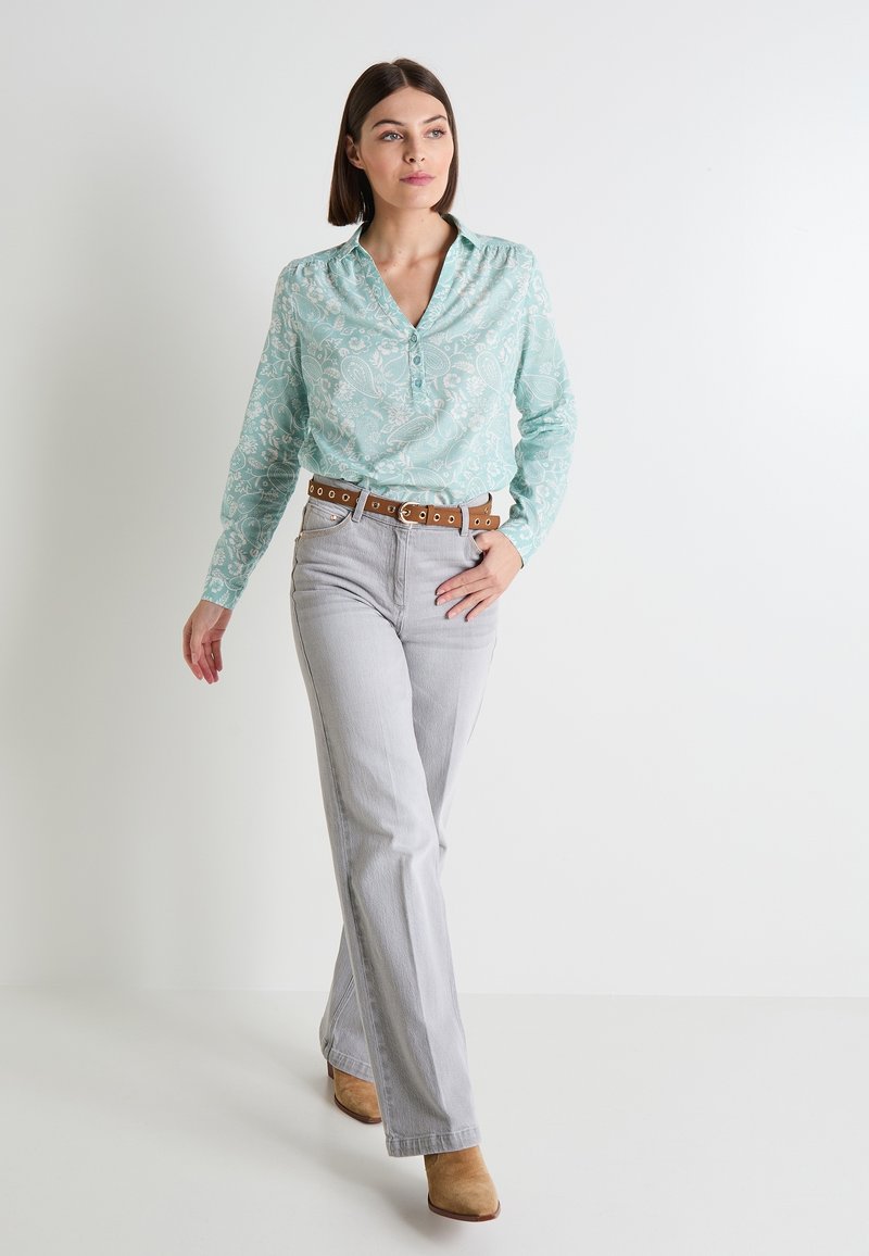 Grain de Malice Blouse amande/turquoise