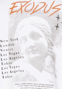 274 EXODUS UNISEX - Φούτερ με κουκούλα - white