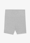 HIGH RISE BOOTY SHORTS - Leggings - mottled light grey