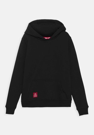 BACK PRINT HOODY RAINBOW REFLECTIVE KIDS TEENS - Sweatshirt - black