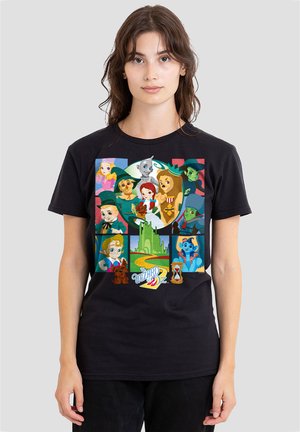 Warner Brothers, WIZARD OF OZ CARTOON CHARACTER SQUARES - Print T-shirt - black