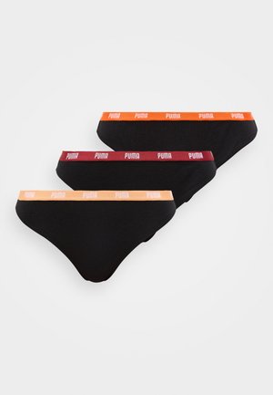 3 PACK - Tango nohavičky - black/red
