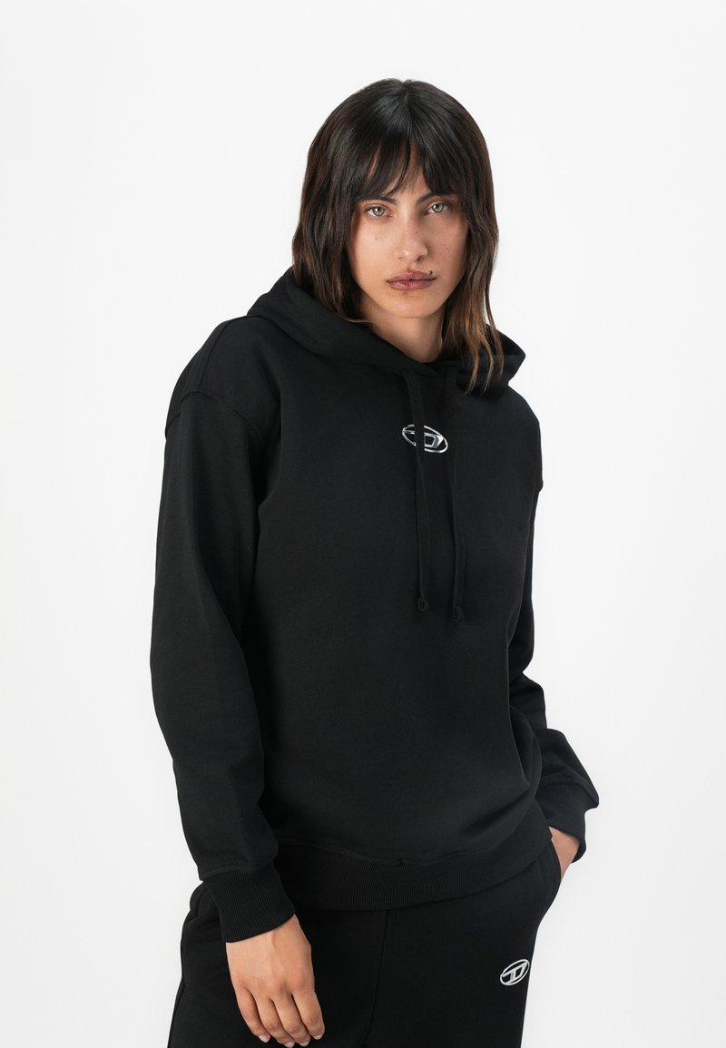 Sweat à Capuche Femme Diesel – 100% Coton Bleu, Taille S, Neuf Avec étiquettes