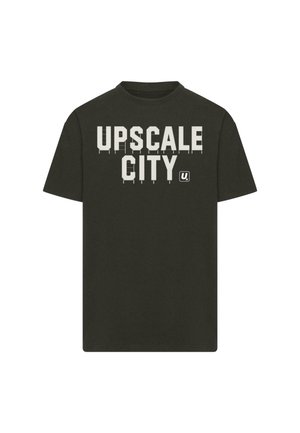 Upscale by Mister Tee Trükipildiga T-särk - black