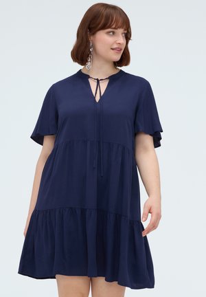 Fiorella Rubino, VESTITO SMILE CORTO CON FIOCCO - Freizeitkleid - blu