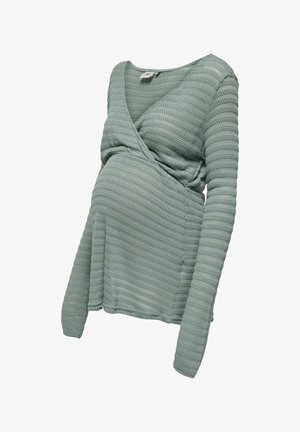 ONLY MATERNITY, Pullover - mottled light green