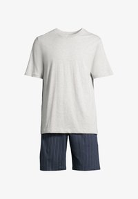 Sélectionné, dunkelblau gestreift grau