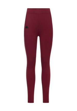 Leggings - red dahlia
