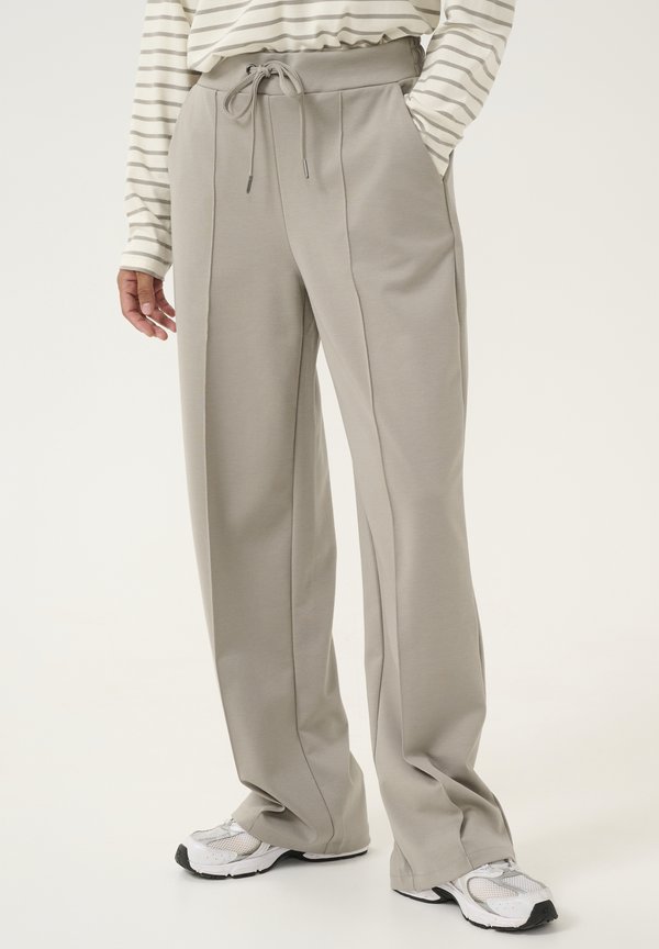 KAJENNY - Trousers - elephant skin