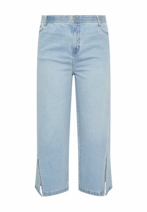 Yours Clothing, WOMEN'S WIDE LEG TROUSERS - Wide leg - light blue