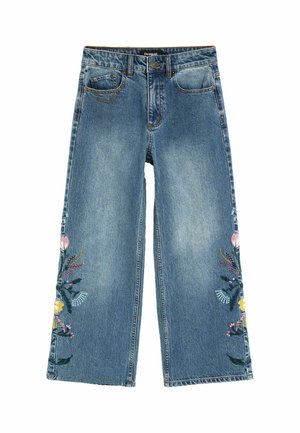 Desigual, JEANS FLOWER TROUSERS - Jeans baggy - blue