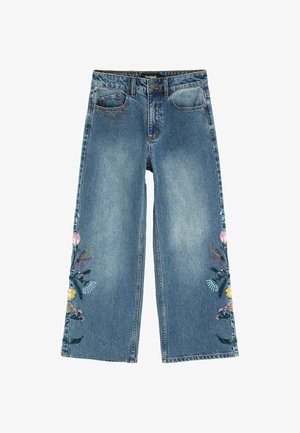 Desigual, JEANS FLOWER TROUSERS - Jean boyfriend - blue