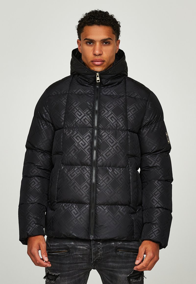 Glorious Gangsta - SANCHINI SHORT PUFFER JACKET - Zimska jakna - jet black, Povećaj