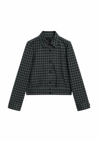 CHECK WITH ELASTIC DETAIL - Summer jacket - blue grey