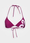 TRIANGLE - Bikini-Top - fuxia/white