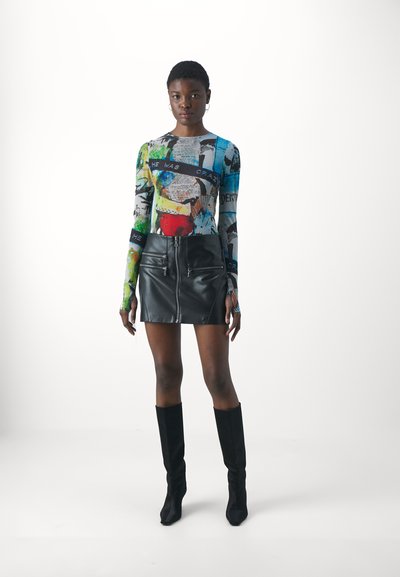 Haut Crop Noir Alice + Olivia KRISTINA - Manches Bouffantes, Neuf Avec étiquettes Taille 0