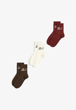 KARL LAGERFELD, SIGNATURE (PACK OF 3) - Sokken - windsor wine