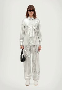 MCM METALLIC SHIRT  - Button-down blouse - silver