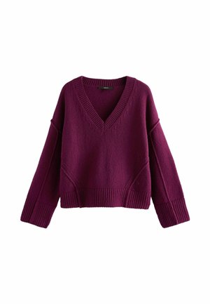 Pullover - burgundy red