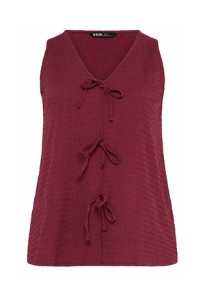 Yours Clothing, PLUS SIZE WAISTCOATS - Weste - dark red