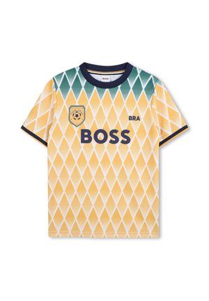 MET KORTE MOUWEN - T-shirt imprimé - jaune vert