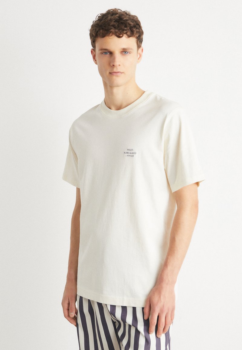 Mads Nørgaard FRODE LOGO TEE - Základné tričko - vanilla ice
