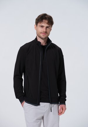 Zip-up sweatshirt - schwarz