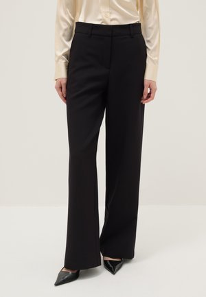 OVS, STRAIGHT STRIPED TROUSERS COMFORTABLE FIT - Pantaloni - black